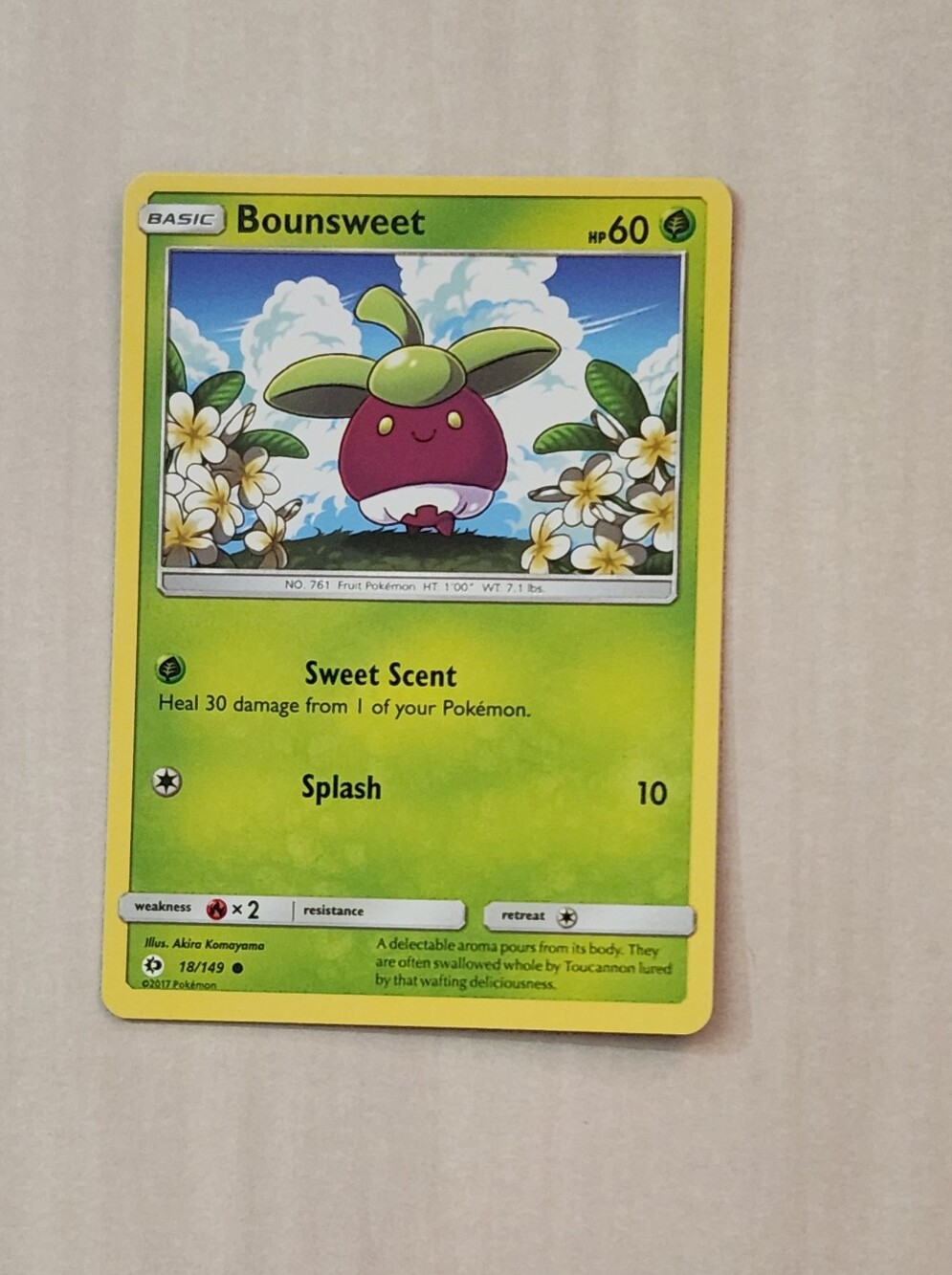 Pokemon Card BOUNSWEET Sun & Moon 18/149